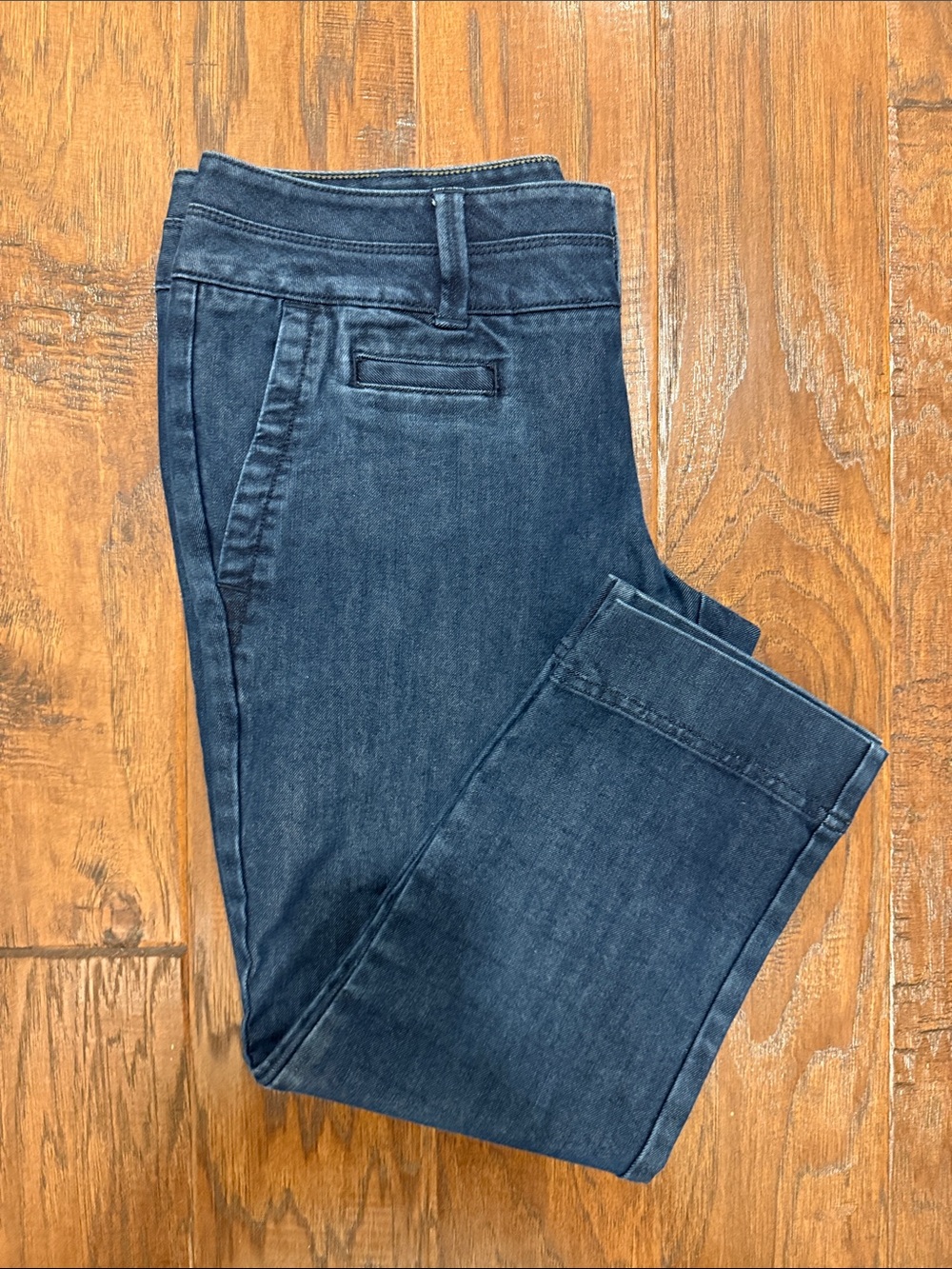 Lands' End Dark Indigo Jean Capris